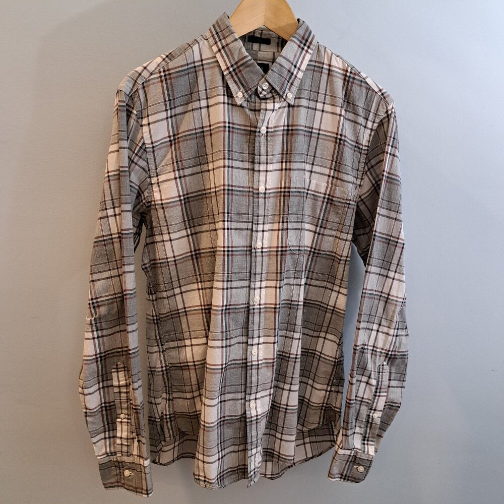 J. Crew Men's Medium 100% Cotton Slim Fit Long Sleeve Button Down Style #C8003